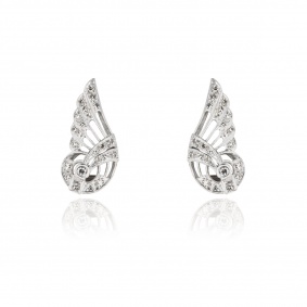 White Gold Diamond Set Earclips 0.33ct TDW